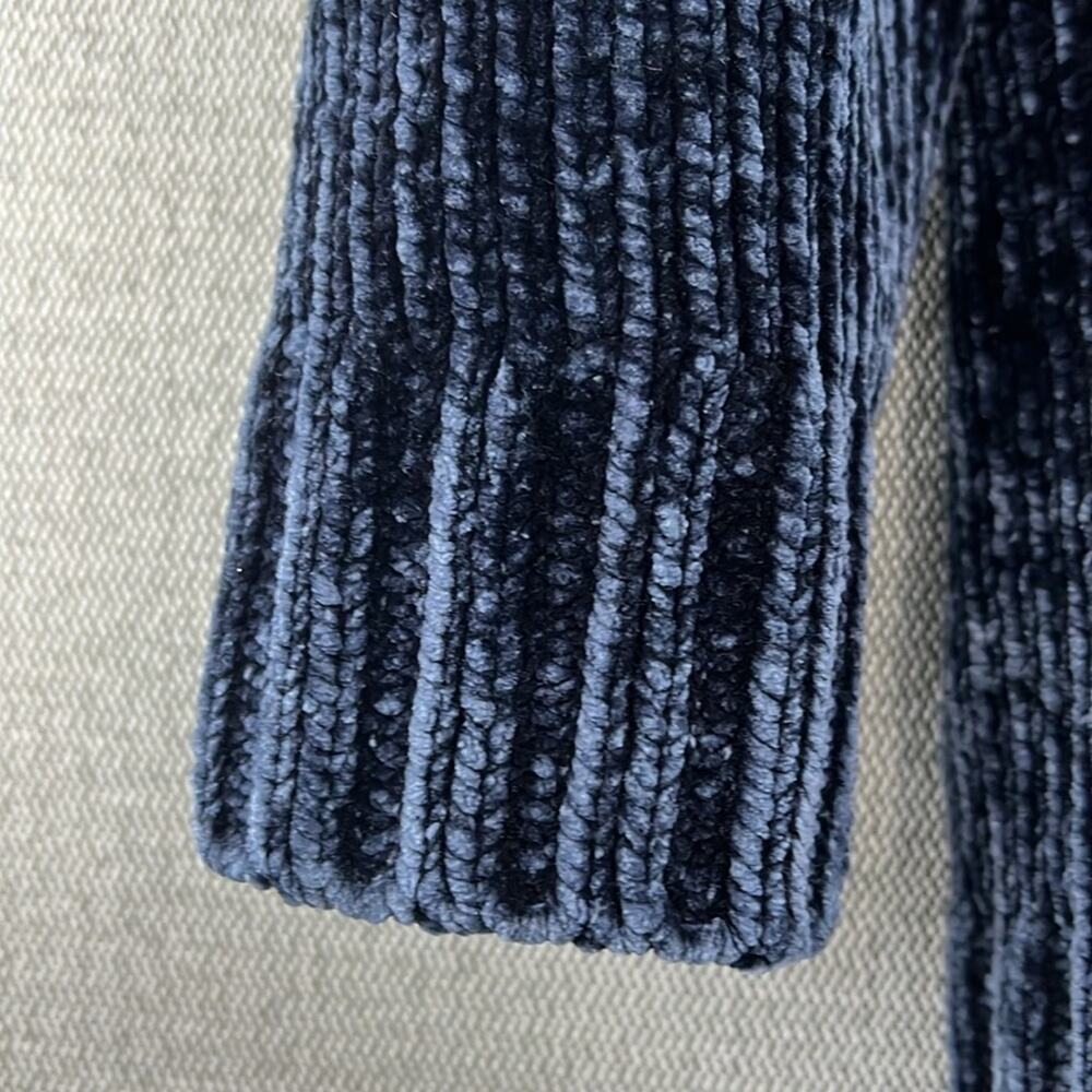 Orvis Dark Blue Classic Crewneck Knit Chenille Pullover Sweater Size L - Picture 7 of 10